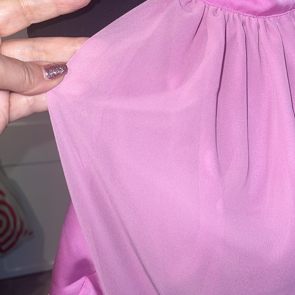 Ramy Brook Pink Embellished Halter Blouse - Picture 11 of 15